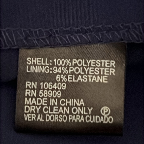 Antonio Melani Elegance Lace Blue White Midi Dress Size 6 - Picture 9 of 9